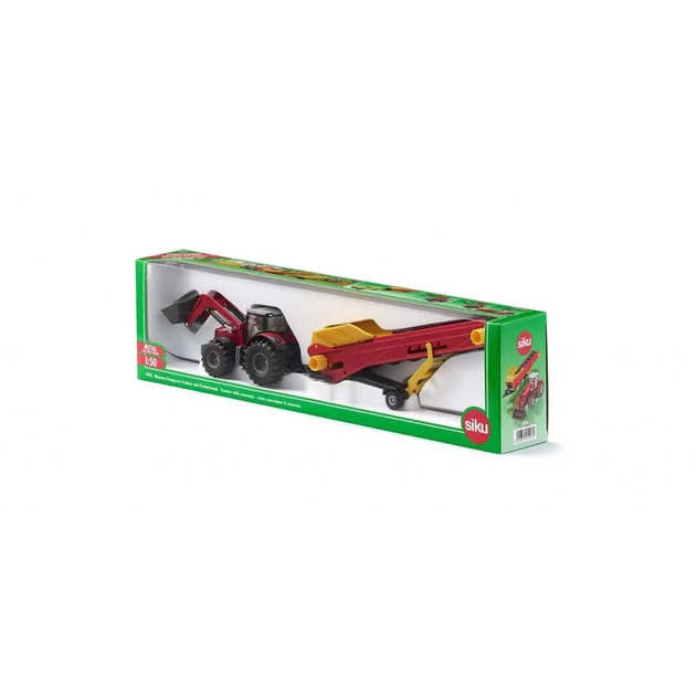 Спецтехніка Siku Трактор Massey Ferguson з конвеєром (6336876) - изображение 1