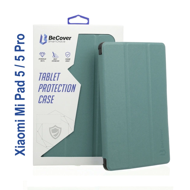 Чохол до планшета BeCover Smart Case Xiaomi Mi Pad 5 / 5 Pro Dark Green (706705) - зображення 1