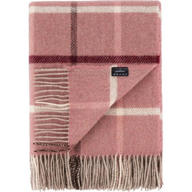 Плед Ardesto Leonardo Alpina 100% шерсть, розовый 140x200 см (ART0701LM) - изображение 4