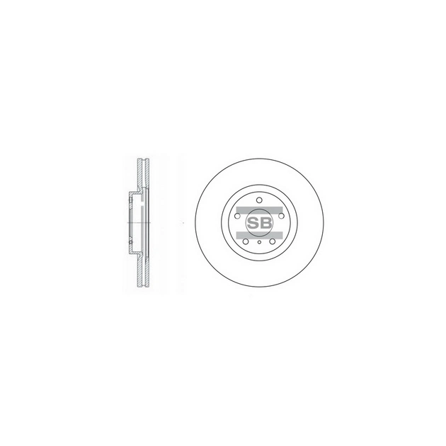 Гальмівний диск HI-Q SD4204 - зображення 1