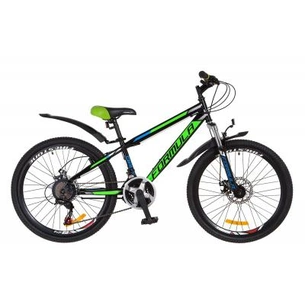 Велосипед Formula 24" DAKAR 2018 AM 14G DD рама-13" St чорно-зелений (OPS-FR-24-091) зображення 1