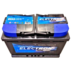Акумулятор автомобільний ELECTRON AGM AGM 80Ah Ев (-/+) (840EN) (580901084) зображення 1