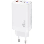 Зарядний пристрій XoKo 2xUSB-C PD65W + 1xUSB QC3.0 GaN white (XK-QC-630) - зменшене зображення 3