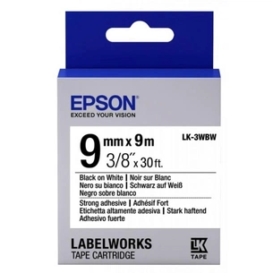 Стрічка для принтера етикеток Epson LK3WBW (C53S653007) зображення 1