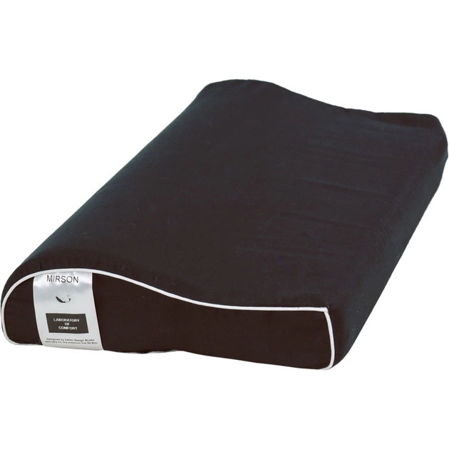 Подушка MirSon ортопедична 6113 Delicate satin Black Pearl Kiddy Boy 50х29х (2200003262674) - зображення 1