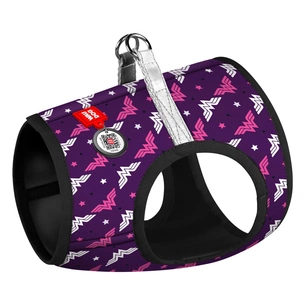 Шлея для собак WAUDOG Clothes з QR паспортом "Диво-жінка фіолет" S1 (1011-4008) зображення 1