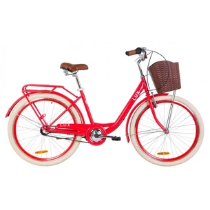 Велосипед Дорожник 26" LUX PH рама-17" 2019 червоний, багажник + кошик (OPS-D-26-068) зображення 1