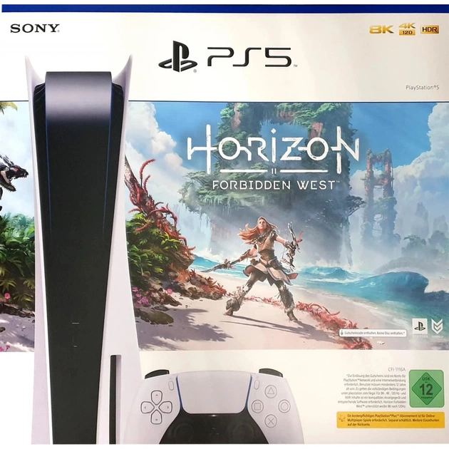 Ігрова консоль Sony PlayStation 5 Blu-Ray Edition 825GB Horizon Forbidden WestEU (0711719418092) - изображение 1