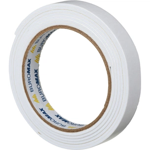 Скотч Buromax двосторонній на пінній основі 18 мм х 2 м (BM.7516) зображення 1