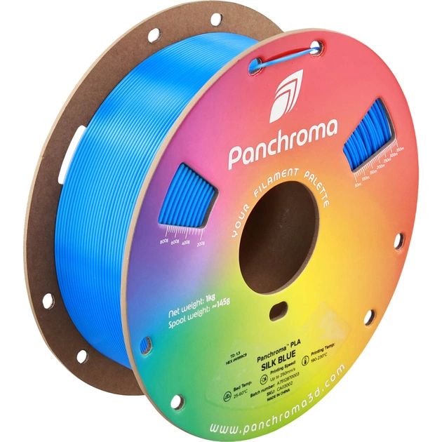 Пластик для 3D-принтера Polymaker PLA PANCHROMA SILK 1,75mm 1kg BLUE (CA03002) - изображение 1