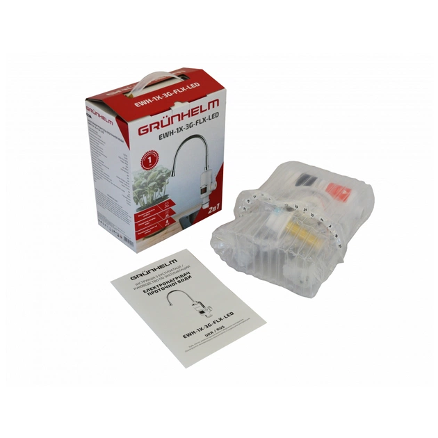 Проточний водонагрівач Grunhelm EWH-1X-3G-FLX-LED - зображення 6