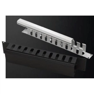 Кабельний організатор Mirsan 19" 1U гребінка, RAL 7035 (MR.OKK1U19.02) зображення 1