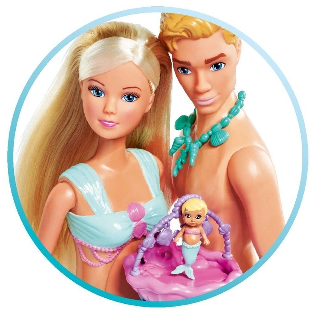 Лялька Simba набір Штеффі-вагітна та Кевін Сім''я русалок з малюком, аксесуари (5733524) - picture 3