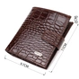 Гаманець Canpellini З натуральної шкіри Коричневий (21729) - зменшене зображення 3