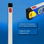 Рівень S&R 800 мм, 3 капсули, магнітний (423034080) - зменшене зображення 3