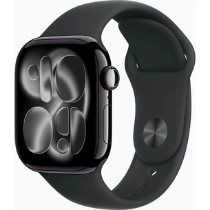 Смарт-годинник Apple Watch Series 11 GPS 42mm Jet Black Aluminium Case with Black Sport Band - M/L (MEQU4RK/A) зображення 1