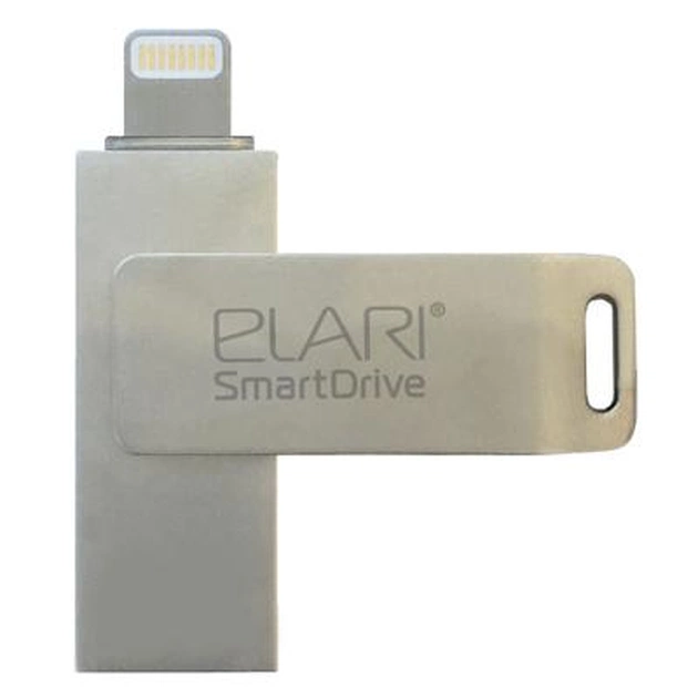 USB флеш накопичувач Elari 32GB SmartDrive Silver USB 3.0/Lightning (ELSD32GB) - изображение 1