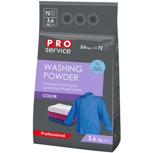Пральний порошок PRO service Color автомат Гірська свіжість 3.6 кг (4823071627084) зображення 1
