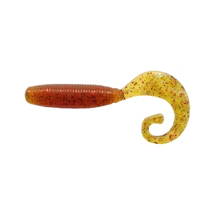 Силікон рибальський Reins Fat G-Tail Grub 2" 566 Motor Oil Red Flake (20 шт/уп.) (1552.03.82) зображення 1