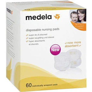 Вкладиш для бюстгальтера Medela Disposable Nursing Pads 60 шт (008.0374) изображение 1