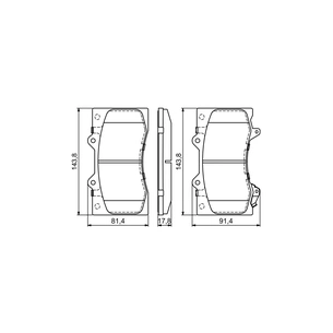 Гальмівні колодки Bosch 0 986 494 693 зображення 1