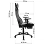 Крісло ігрове GT Racer X-5113F Gray (X-5113F Fabric Gray) - зменшене зображення 8