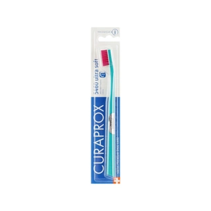 Зубна щітка Curaprox CS 5460 Ultra Soft Ультрам'яка D 0.10 мм Бірюзова з рожевою щетиною (CS 5460-28) зображення 1