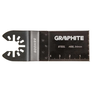 Полотно Graphite для реноватора, по дереву и металлу (56H006) зображення 1