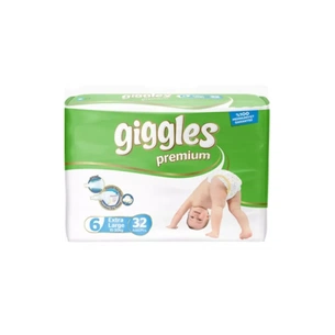 Підгузки Giggles Premium Extra Large 15-30 кг 32 шт (8680131202638) зображення 1