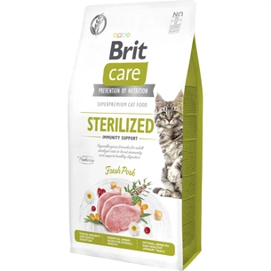 Сухий корм для кішок Brit Care Cat GF Sterilized Immunity Support зі свининою 7 кг (8595602565085) зображення 1