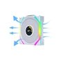 Кулер до корпусу Lian Li Uni Fan SL WIRELESS LCD Reverse, 120-1 (G99.12RSLLCD1W1W.00) - зменшене зображення 7