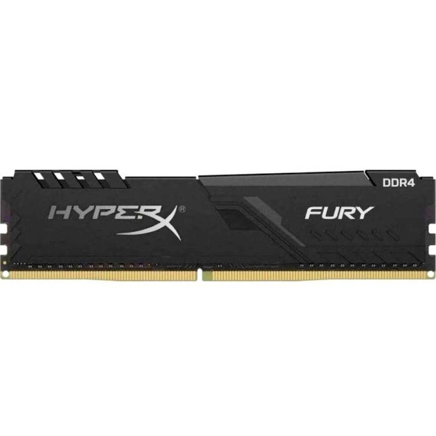 Модуль пам'яті для комп'ютера DDR4 16GB 2400 MHz HyperX FURY Black Kingston Fury (ex.HyperX) (HX424C15FB3/16) - зображення 1