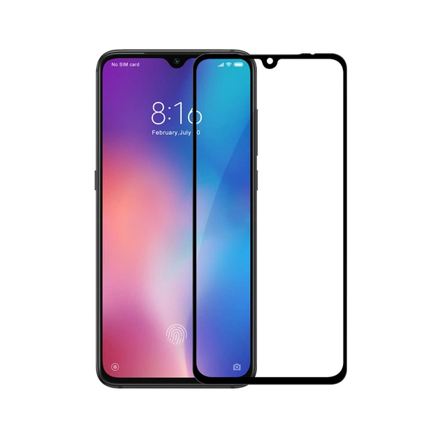 Скло захисне PowerPlant Full screen Xiaomi Mi 9, Black (GL606214) - зображення 1
