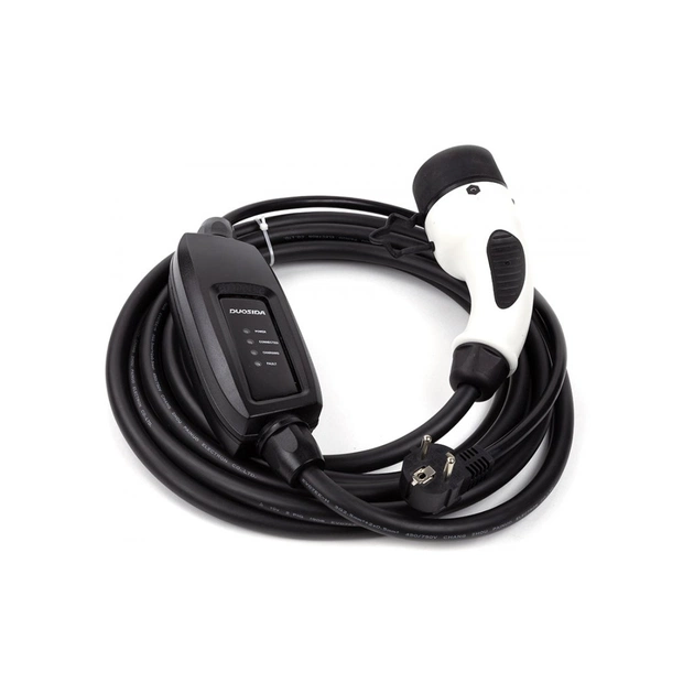 Зарядний пристрій для електромобіля Duosida Type 2 - Schuko (220V), 16A, 3.6кВт, 1-фазное, 5м (EV200276) - picture 4