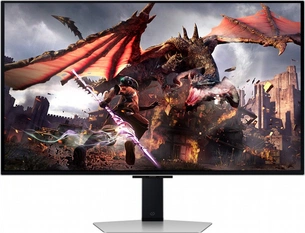 Монітор Samsung 32" Odyssey G80SD (LS32DG800SZXUA) OLED Black Curved 240Hz зображення 1