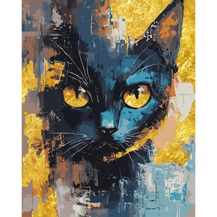 Картина по номерам Santi Містичний кіт, 40*50см, поталь (955259) зображення 1