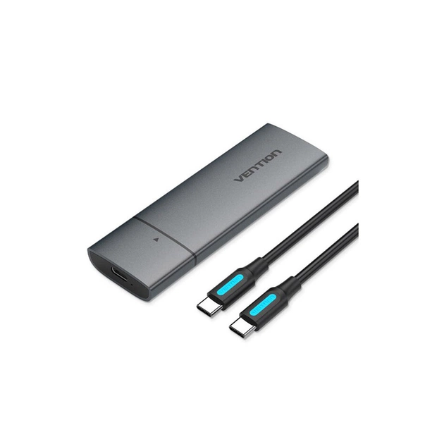 Кишеня зовнішня Vention SSD M.2 (NVME) M-key USB Type-C 3.2 gray (KPGH0) - picture 3