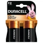 Батарейка Duracell D LR20 лужна 2шт. в упаковці (81545439/5005987/5014435) - зменшене зображення 2