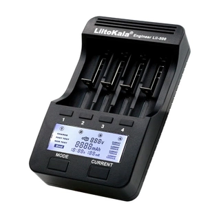 Зарядний пристрій для акумуляторів Liitokala 4 Slots, LCD дисплей, Li-ion/Ni-MH/Ni-Cd/AA/ААA/AAAA/С (Lii-500) зображення 1