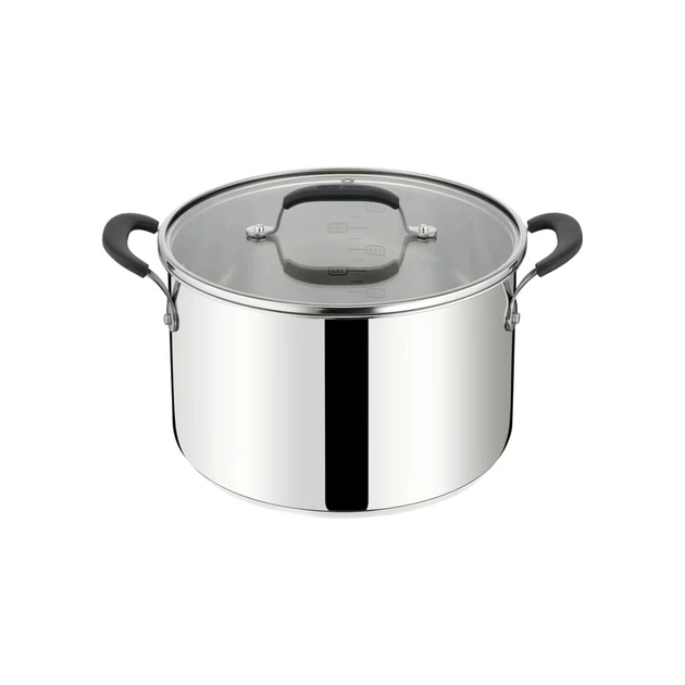 Каструля Tefal Jamie Oliver Home Cook, 8.4л, з кришкою, нержавіюча сталь, силікон (E3186375) - зображення 1