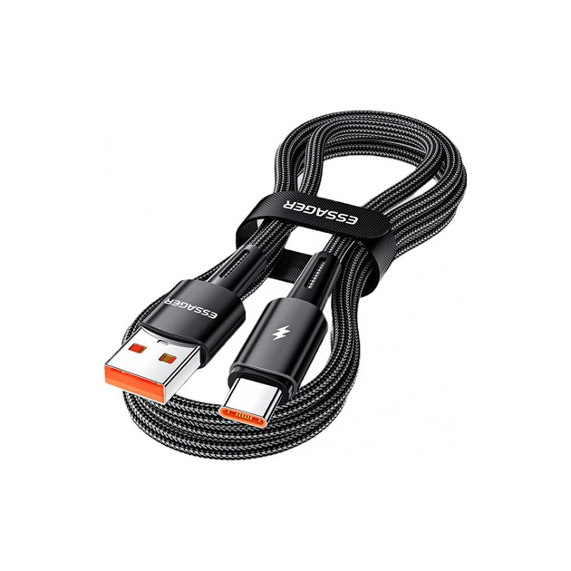 Дата кабель USB 2.0 AM to USB-C 2.0m 120W black Essager (EXC120-CGA01-P) - изображение 1
