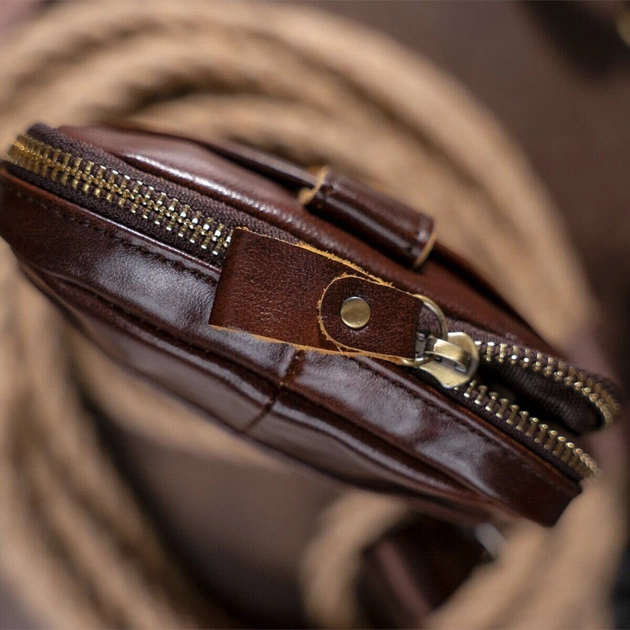 Сумка Vintage Коричнева (14728) - зображення 9