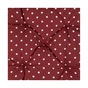 Подушка на стілець Прованс Горох бордо 40х40 (4823093431003) - зменшене зображення 3