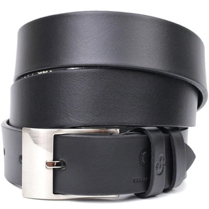 Ремінь Grande Pelle Брючний з натуральної шкіри Чорний (11688) зображення 1