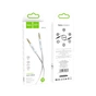 Кабель мультимедійний 3.5mm M to 3.5mm M 1.0m Silver HOCO (6931474759870) - уменьшенное изображение 4