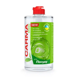 Засіб для ручного миття посуду Carma Green 500 мл (4823098414872) зображення 1