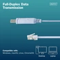 Дата кабель USB AM to RJ45 Ethernet 1.8m FT232RNL black Digitus (DA-70173) - зменшене зображення 8