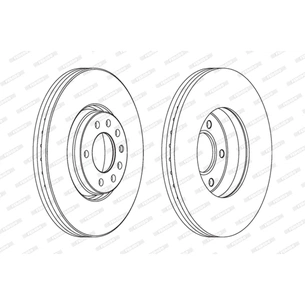 Гальмівний диск FERODO DDF1261 зображення 1