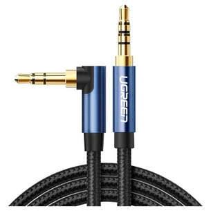 Кабель мультимедійний 3.5mm M to 3.5mm M 1.0m 90° corner AV112 blue Ugreen (60179) picture 1