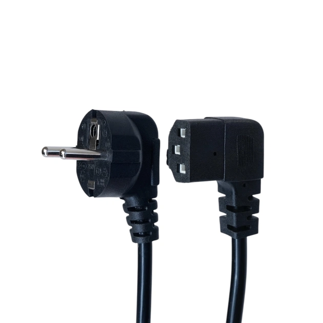 Кабель живлення C13 1.8m 90° corner black Armorstandart (ARM73124) - picture 1